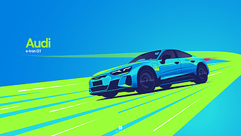 Audi etron GT art by sumandas094, vehicle, Audi E-Tron GT HD wallpaper