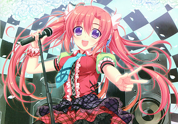 Red head, long hair, singing, original HD wallpaper