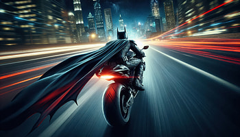 Batman Racing Through Gotham City, batman, superheroes, ai, artist, artwork, digital-art, deviantart HD wallpaper