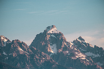 Adorable sunset, mountain range, nature HD wallpaper