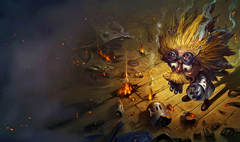 Heimerdinger Splash, the revered inventor, heimerdinger, video game, splash, league of legends, heimerdinger - the revered inventor HD wallpaper