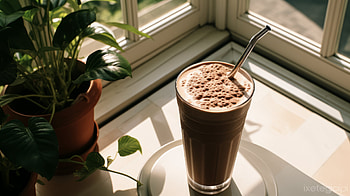 Sumptuous Chocolate Milkshake for Background, Chocolate Milkshake, food, milkshake HD wallpaper