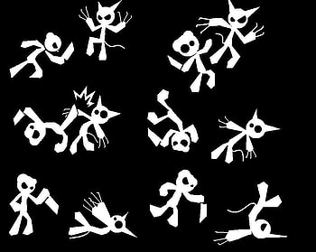 Big Battle, white, black, threatening, killing, death, falling, stabbing, battle, knife HD wallpaper
