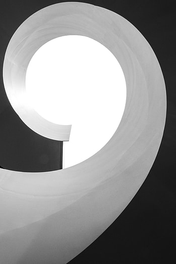 Minimalism, Bw, Chb, Spiral, Swirling, Involute HD phone wallpaper