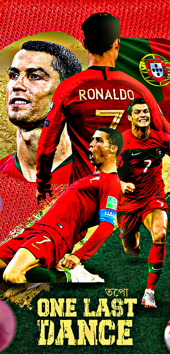 Ronaldo, red, football HD phone wallpaper