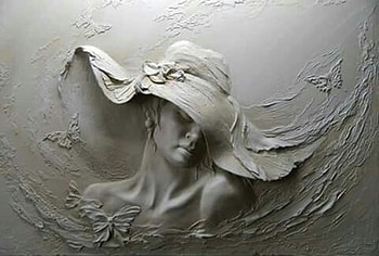 women in art, white, black, barelef, women, beauty, hats HD wallpaper