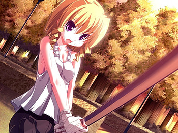 Kendo Practice, kendo, anime girl, sword, anime, sunset HD wallpaper