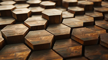 HexaWood Harmony: Stunning Hexagonal Wood Texture, wood, hexagon HD wallpaper