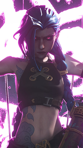 Jinx - League Of Legends, Jinx (League Of Legends), video game, League Of Legends HD phone wallpaper