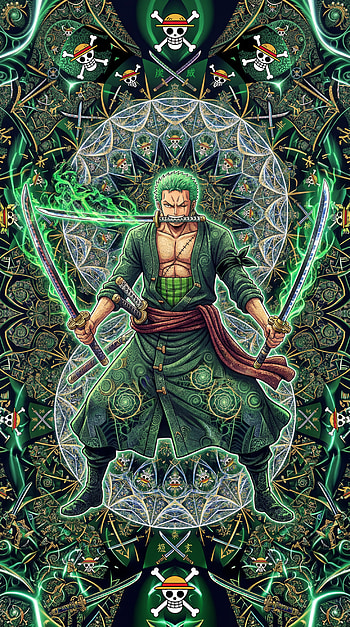 Zoro: Emerald Santoryu, Roronoa Zoro - Triple Sword , Santoryu Aura, Roronoa Zoro HD phone wallpaper