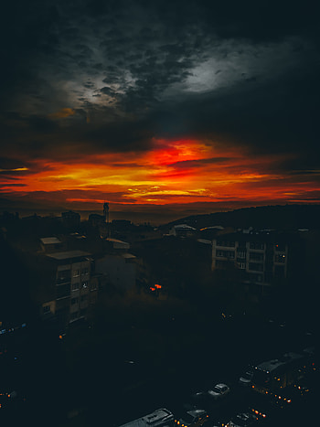 Street, Bulut, Gece, Atmosfer, Sun HD phone wallpaper