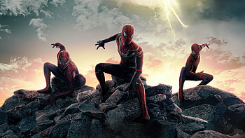 Trio Spider Verse, spiderman, superheroes, artwork, artist, digital-art, art, behance HD wallpaper