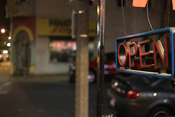 Words, Blur, Smooth, Sign, Signboard, Open, It's Open HD wallpaper