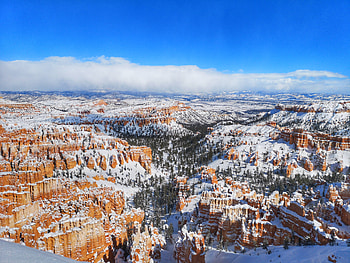 Snow At Bryce Canyon National Park , canyon, national-park, nature, snow HD wallpaper
