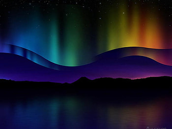 Northern Lights, colorful, lights HD wallpaper