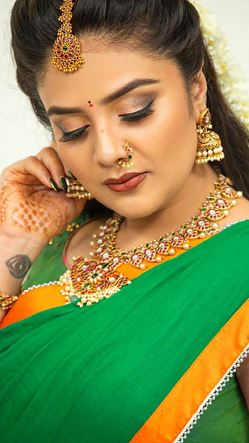 Sreemukhi, telugu actress, anchor HD phone wallpaper