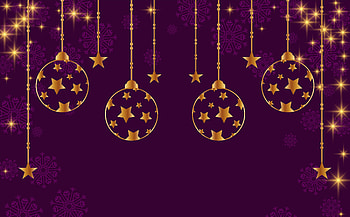 Happy Holidays!, ball, purple, golden, craciun, christmas, card, new year HD wallpaper