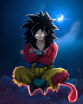 Goku SS4, dragonball, songoku, art, gokuss4, dragonballsuper, edit, animes, dbz HD phone wallpaper