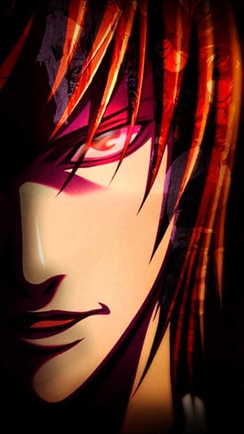 Fierce Light yagami, anime, light yagami, kira, deathnote HD phone wallpaper