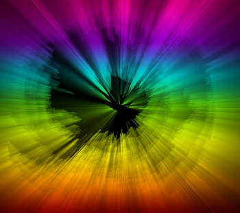 Rainbow Abstract Blasts, blasts, colours, abstracts, rainbows HD wallpaper