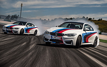 BMW M4, F82, drift, BMW M, racing cars, racing track, BMW M4 drift, BMW Motorsport, M4 tuning, BMW HD wallpaper