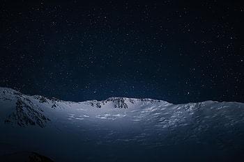 Lenin Peak Kyrgyzstan, stars, sky, nature HD wallpaper