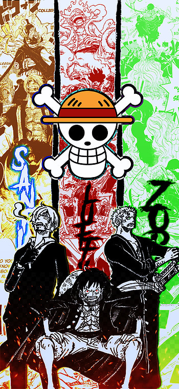 Straw Hat Trio: Luffy, Zoro & Sanji , Sanji (One Piece), Roronoa Zoro, Monkey D. Luffy, Anime, One Piece HD phone wallpaper