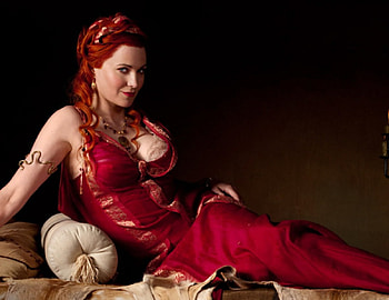 lucy lowless SPARTACUS, spartacus, queen, red, actresses HD wallpaper