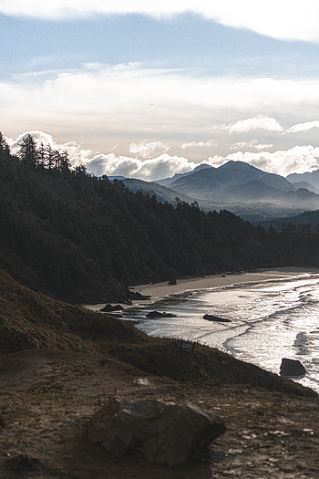 Landscape, Nature, Mountains, Beach, Coast, Forest HD phone wallpaper