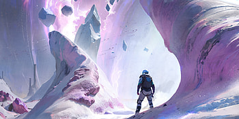 Candy Rock, Sci Fi, planetscape, astronaut, space HD wallpaper