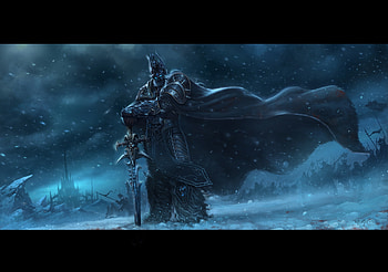 The Lich King, blue, menethil, arthas, wow, world of warcraft HD wallpaper