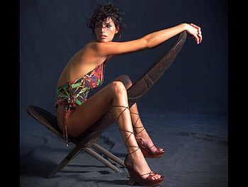 Girl on Chair, cool HD wallpaper