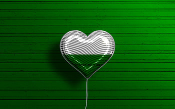 I Love Styria, , realistic balloons, green wooden background, Day of Styria, austrian states, flag of Styria, Austria, balloon with flag, States of Austria, Styria flag, Styria HD wallpaper