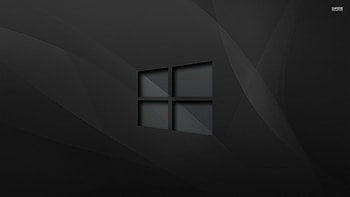 windows 10 black full HD wallpaper
