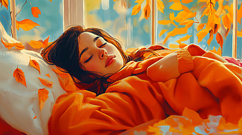 Cozy Autumn Dreams: Ultra, cozy autumn aesthetic, woman, Cozy, Autumn, dreaming HD wallpaper