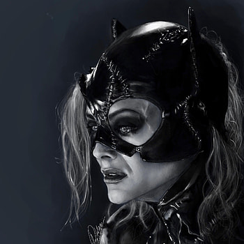 Fanart, Michelle Pfeiffer, Catwoman drawn, Tangocontroller rcatwoman HD phone wallpaper