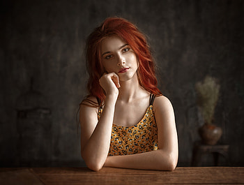 Redhead Model Portrait, redhead, girls, model, portrait HD wallpaper