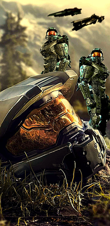 Halo, green, marines HD phone wallpaper