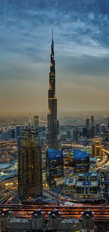 United Arab Emirates travels, Dubai cityscape HD phone wallpaper