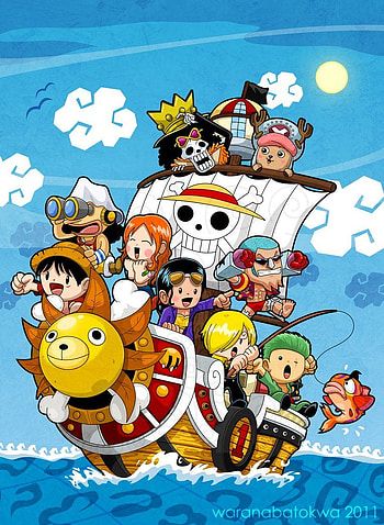 One Piece Chibi, One Piece Thousand Sunny HD phone wallpaper