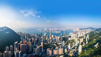 Peak, Lung Fu Shan Country Park, Skyline, Hong Kong tourism HD wallpaper