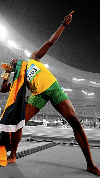 Usain Bolt , Sprinting legend, Fastest man alive, Best background collection HD phone wallpaper