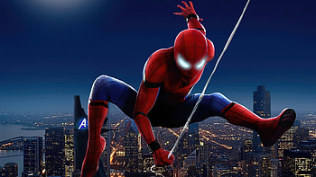 Spidey Back In City , spiderman, superheroes, artist, artwork, digital-art HD wallpaper
