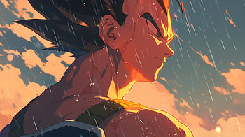 Vegeta in the Rain - for Dragon Ball Fans, Anime, Dragon Ball, Vegeta (Dragon Ball), Rain Anime HD wallpaper