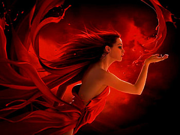 Fever Dreams, magic, fantasy, women, blood, dark HD wallpaper