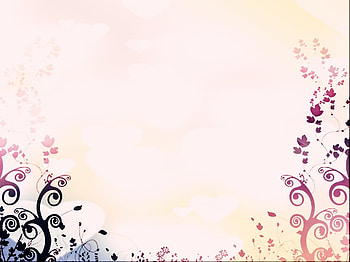 Floral, swirl, pink, leaves, hearts HD wallpaper