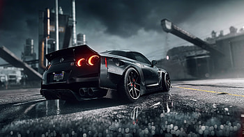 NFS Heat Black car HD wallpaper