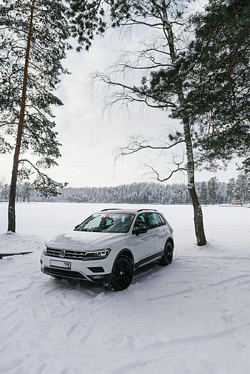 Volkswagen, Snow, Cars, Car, Side View, Volkswagen Tiguan HD phone wallpaper