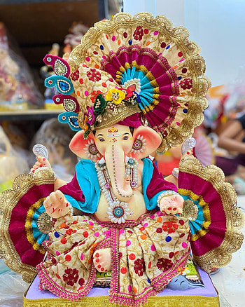 Ganesh ganapati, art, jewellery HD phone wallpaper