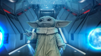 babby joda moon NTN, sky, entertainment HD wallpaper